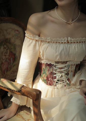 Rustic Rose Jacquard-Unterbrustkorsett