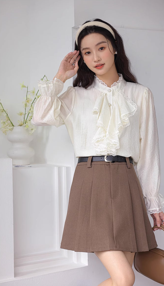Cascade Front Blouse
