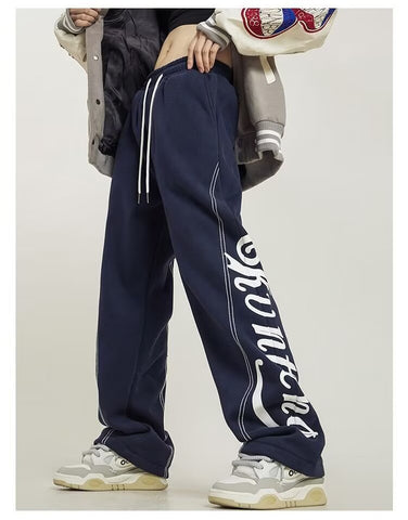 Stitch Design Logo Baggy Sweatpants