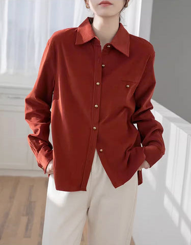 Maple Woven Button Up Shirt