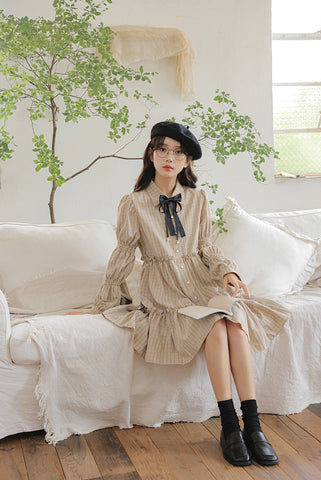 Curiosity Plaid Shirt Dress