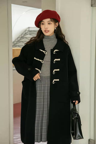 Basic Toggle Button Midi Coat