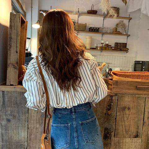 Everyday Stripe Button Up Shirt