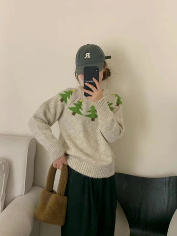 Suéter Fair Isle con árbol de Navidad