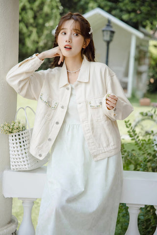 Flower Chain Embroidered Jacket