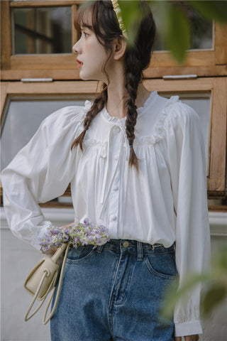 Essential Ruffle Trim Blouse