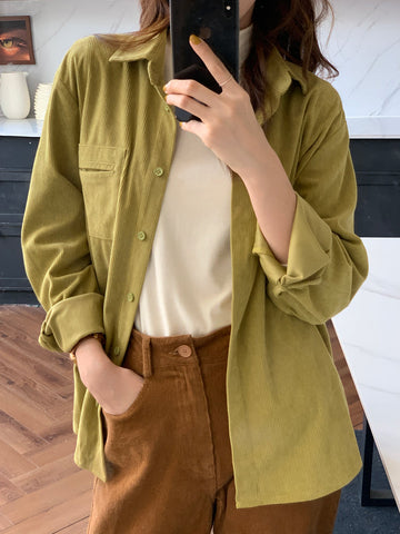 Corduroy Button Up Shirt
