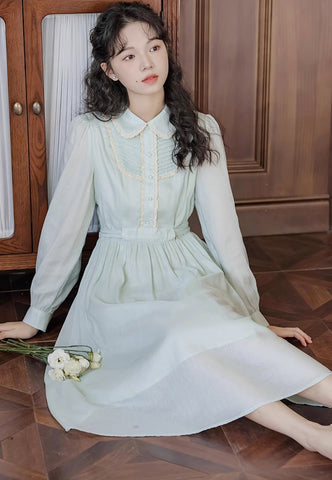 Sunday Tea – Langärmliges Midikleid