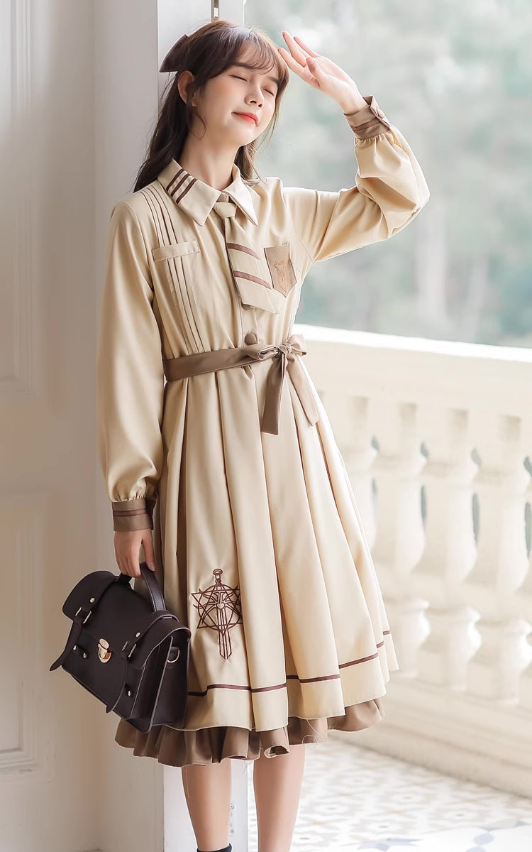 Conjunto de vestido y capa de Little Witch Academia