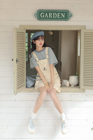 Rabbit Walks Short Overalls