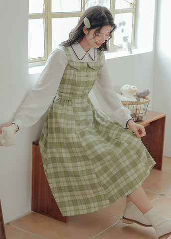 Plaid Cami Swing Dress