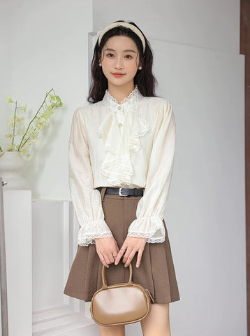 Cascade Front Blouse