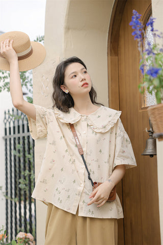 Forest Bunny Button Up Shirt