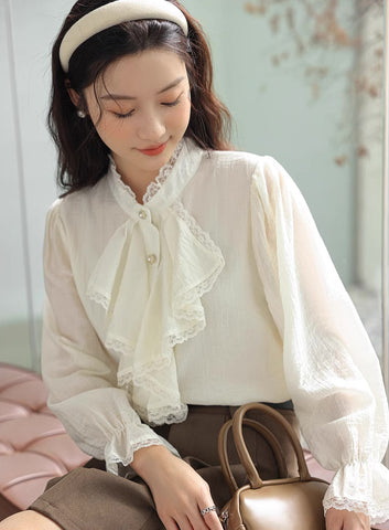 Cascade Front Blouse