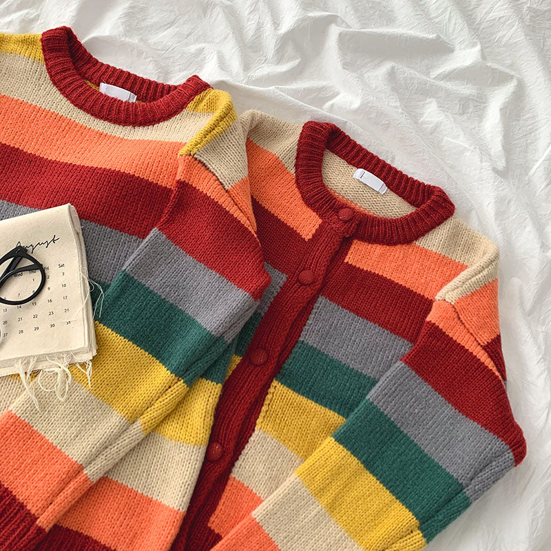 Autumn Rainbow Sweater/Cardigan