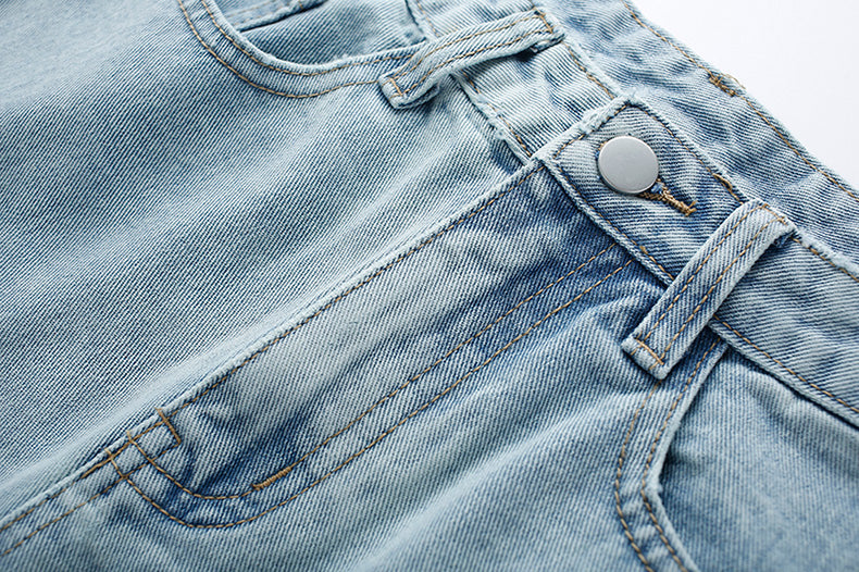 Tulip Tips Embroidered Shorts