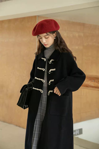 Basic Toggle Button Midi Coat