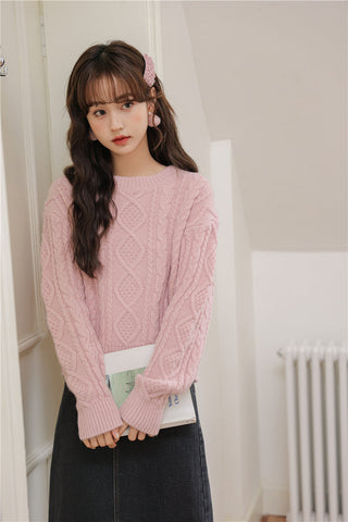 Basic Cable Knit Sweater