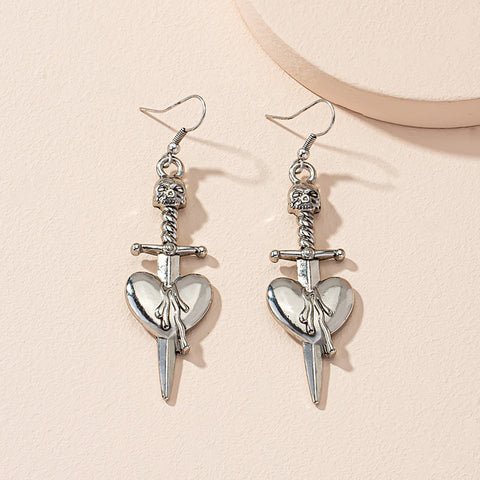 Dagger Skull Earrings