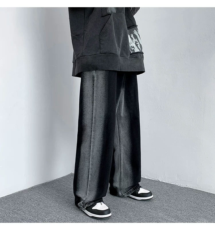 Baggy-Boyfriendjeans im Batik-Look