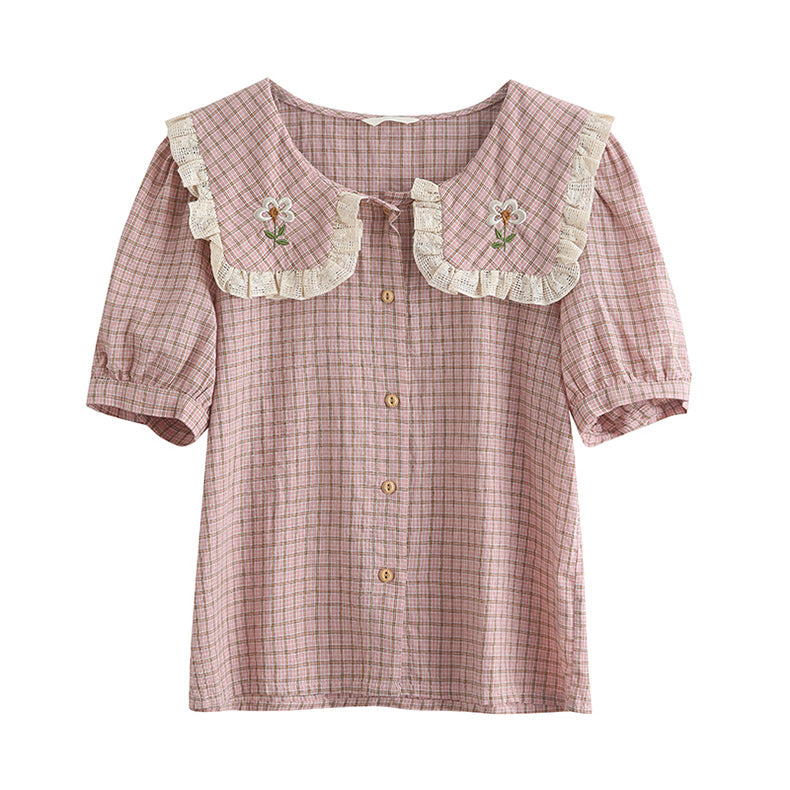 Bluse mit Blumenmuster im Cottage-Stil