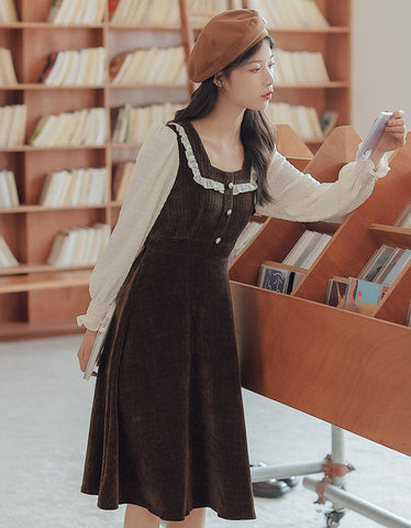 Square Neck Sweater Dress