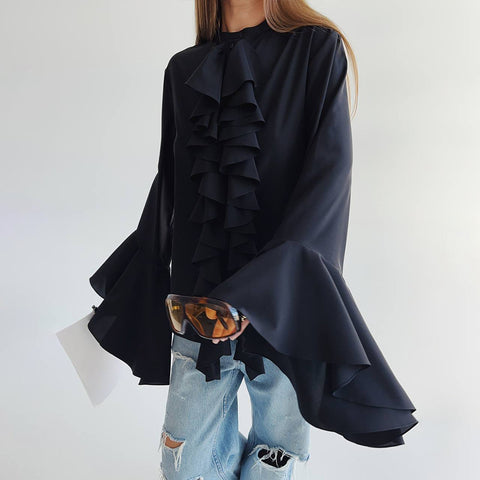 White Chiffon Blouse Elegant Spring Top