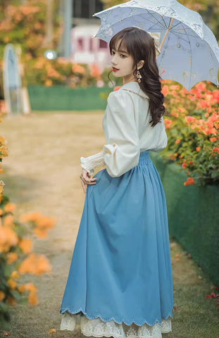 Conjunto de blusa y falda Evergarden