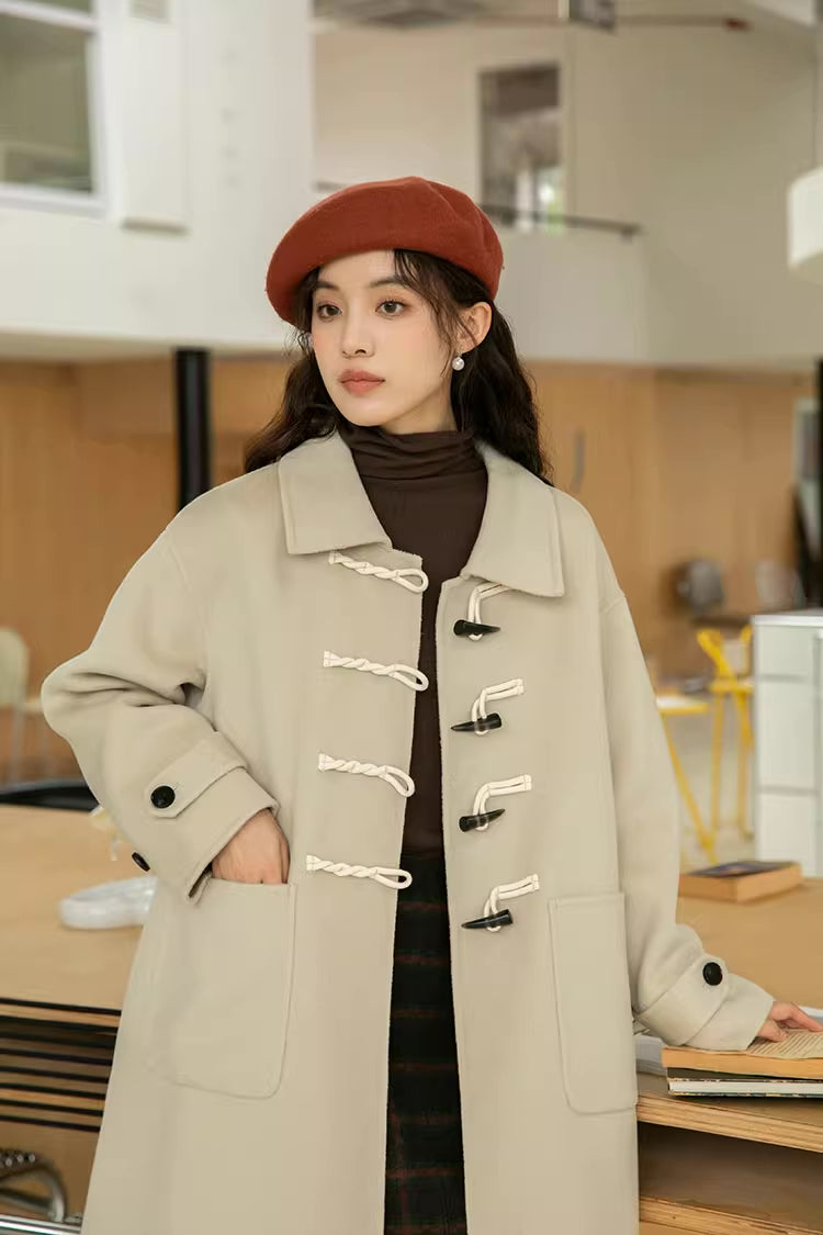 Basic Toggle Button Midi Coat