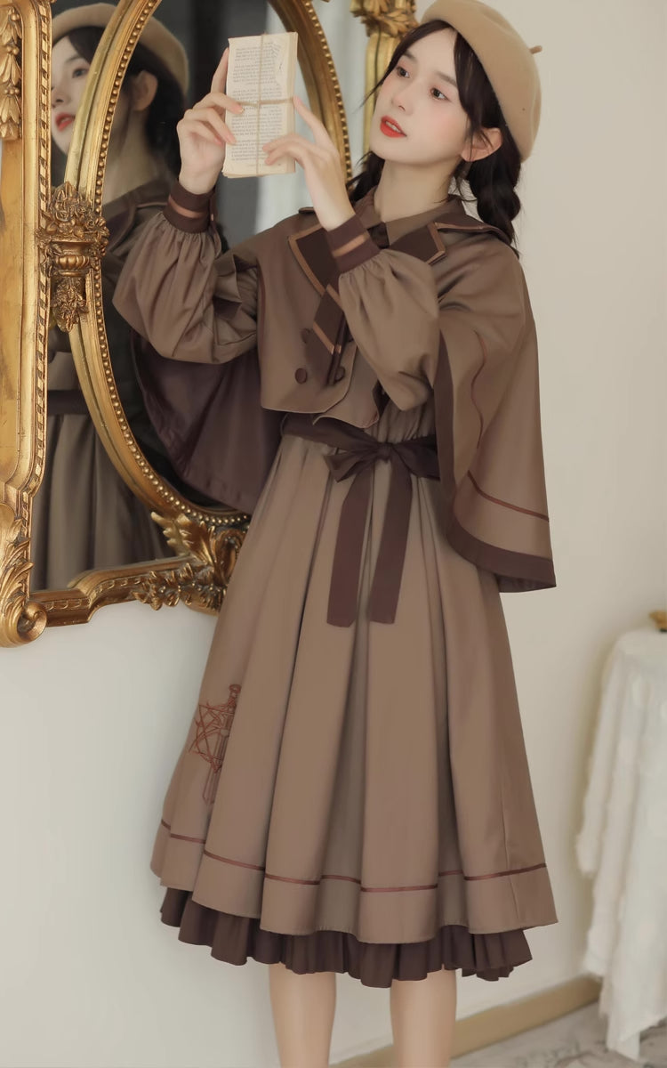 Conjunto de vestido y capa de Little Witch Academia