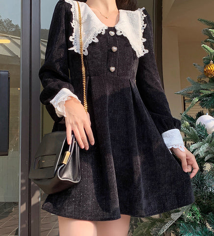 Sweet Love Peter Pan Knit Dress