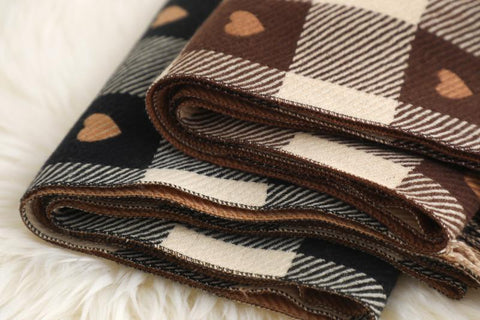 Heart Checkerboard Scarf