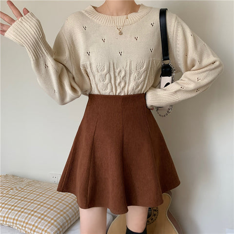 Corduroy Twirl Skirt