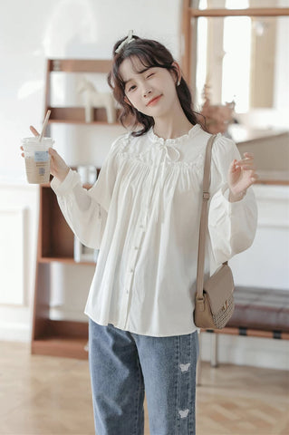 Essential Ruffle Trim Blouse