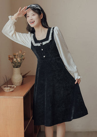Square Neck Sweater Dress