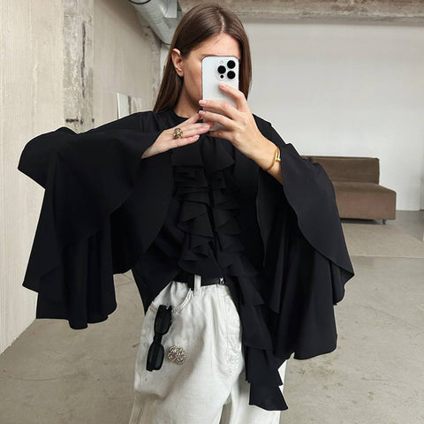 White Chiffon Blouse Elegant Spring Top