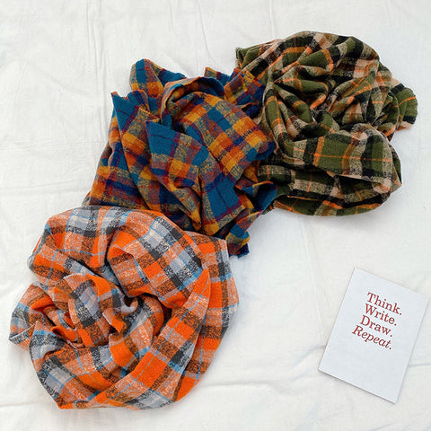 Fall Plaid Scarf