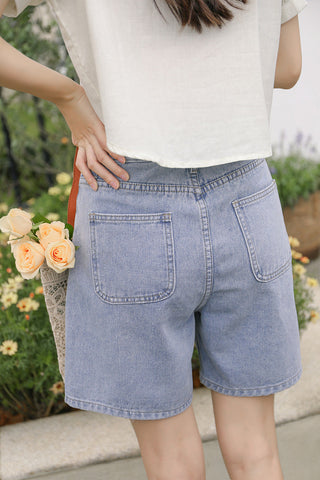 Posy Pockets Embroidered Shorts