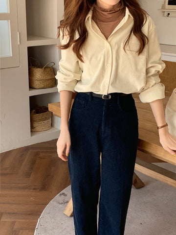 Corduroy Button Up Shirt