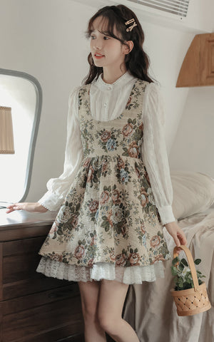 Rustic Rose Babydoll Dress