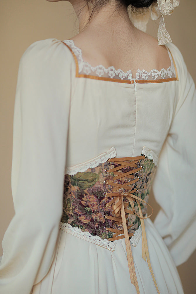 Rustic Floral Waist Corset