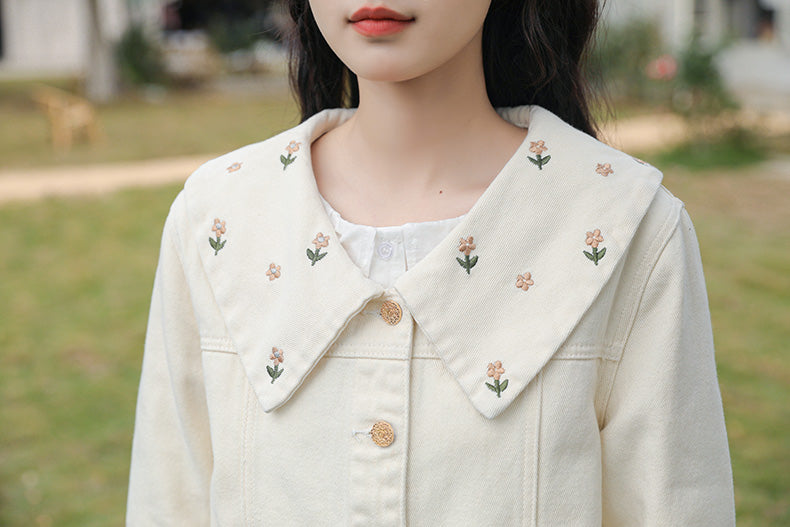 Little Daisy Embroidered Jacket