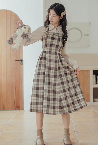 Plaid Cami Swing Dress