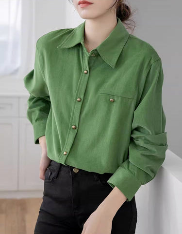 Maple Woven Button Up Shirt