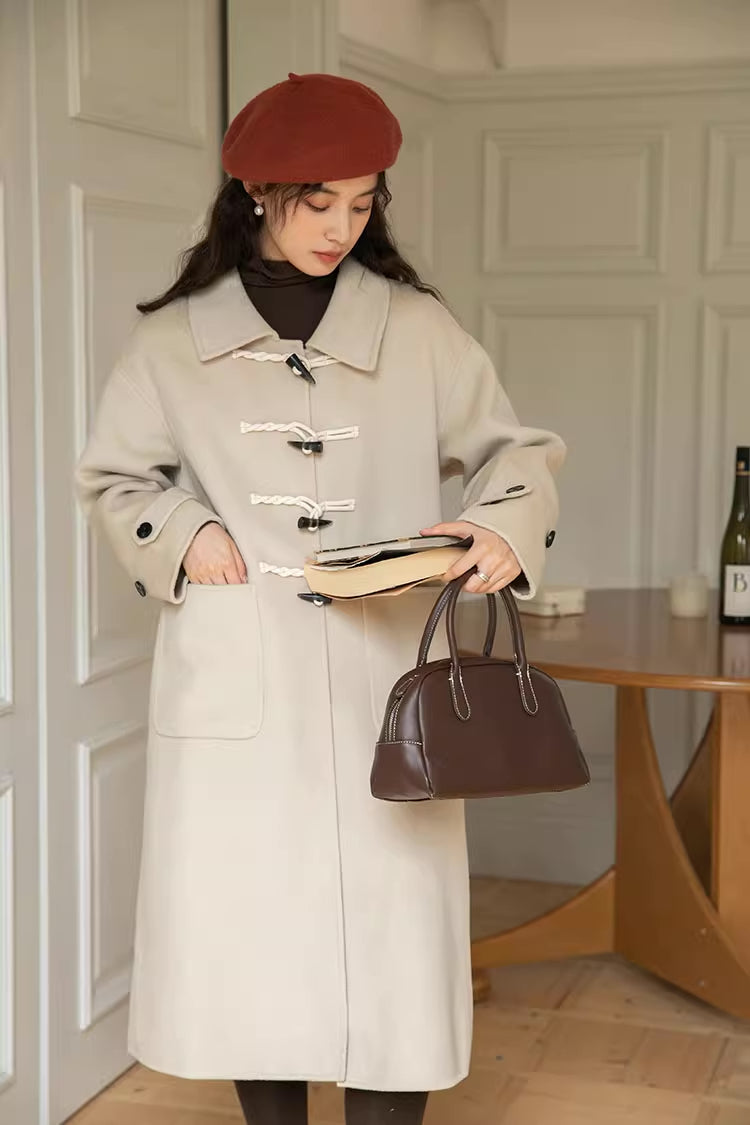 Basic Toggle Button Midi Coat