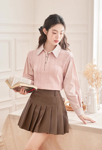 Easy Breezy Twofer Blouse Vest