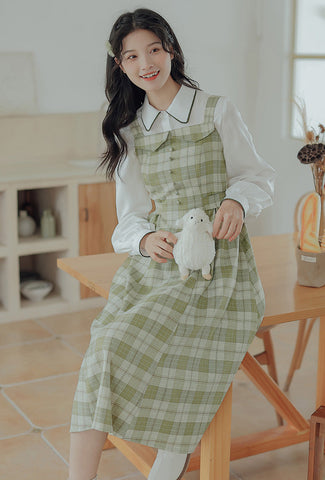 Plaid Cami Swing Dress