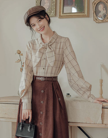 Button Up Suede Pinafore Dress