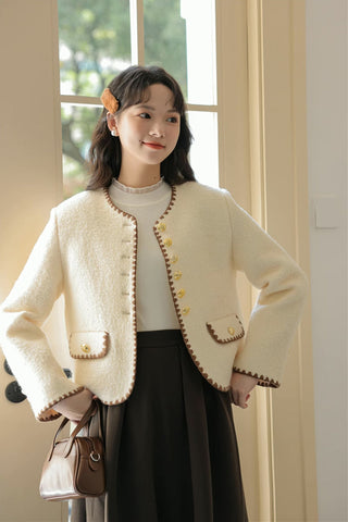 Bouclé-Tweed-Jacke