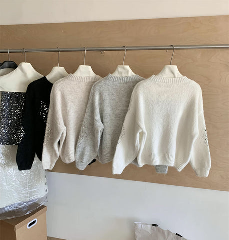 Sequin Diamond Sweater
